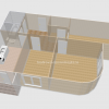 Планировка 3D 3-комнатная